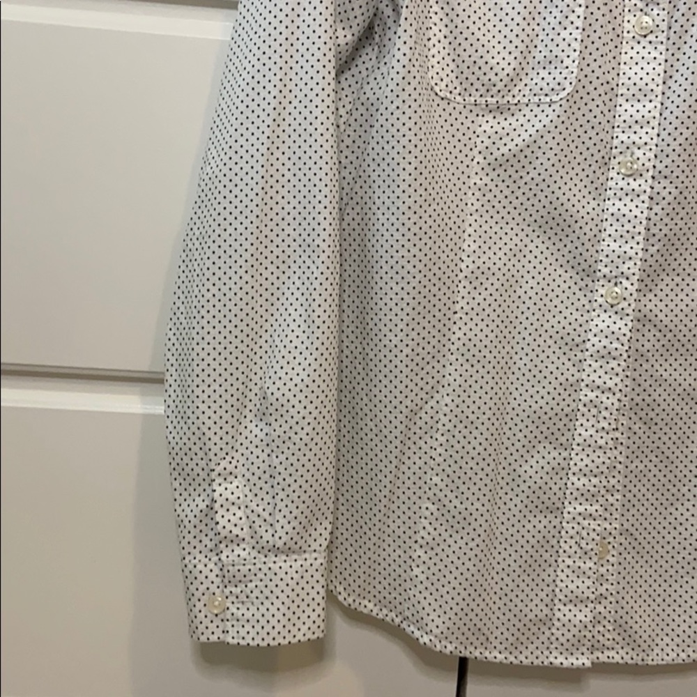 Loft Dot Button Up Collared Top - image 5